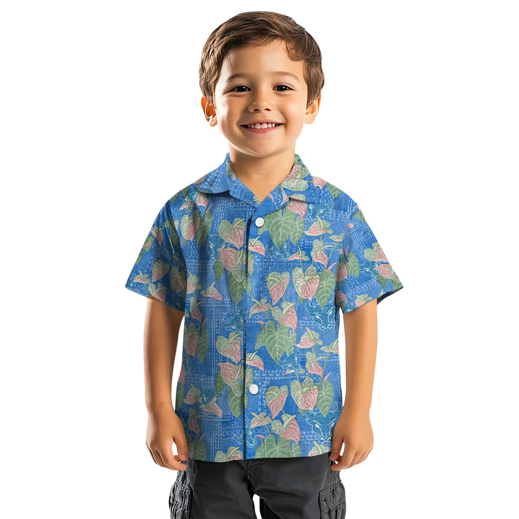 Buffalo Bulls Hawaiian Shirt - Anthurium Overlay | Hula Hawaiian Shirts