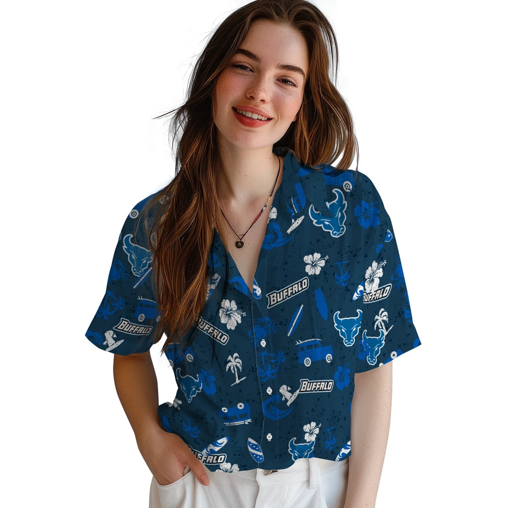 Buffalo Bulls Hawaiian Shirt - Beach Vibe | Hula Hawaiian Shirts