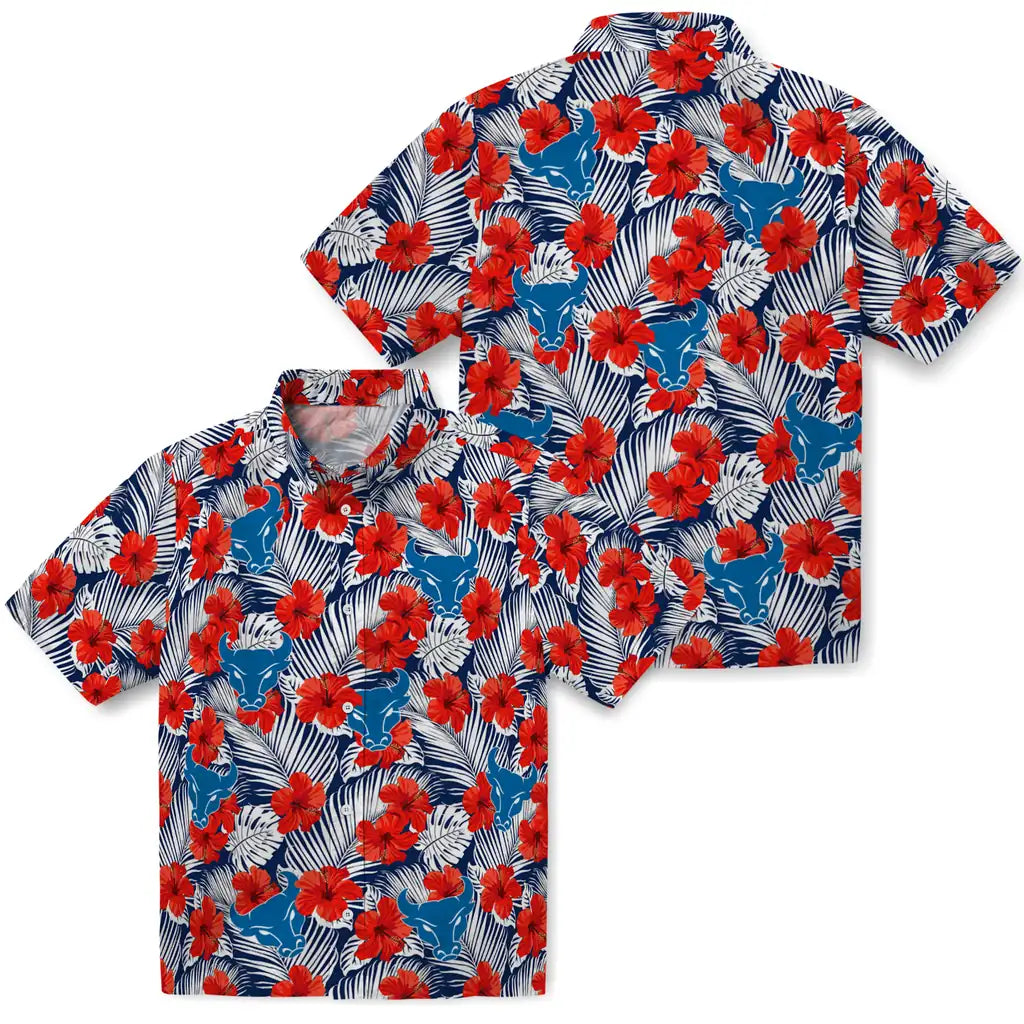 Buffalo Bulls Hawaiian Shirt - Hibiscus Fiesta | Hula Hawaiian Shirts