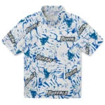 Buffalo Bulls Hawaiian Shirt - Hibiscus Overlay | Hula Hawaiian Shirts