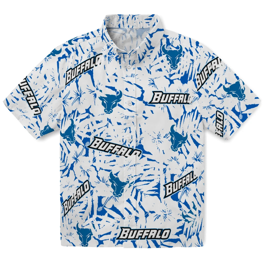 Buffalo Bulls Hawaiian Shirt - Hibiscus Overlay | Hula Hawaiian Shirts