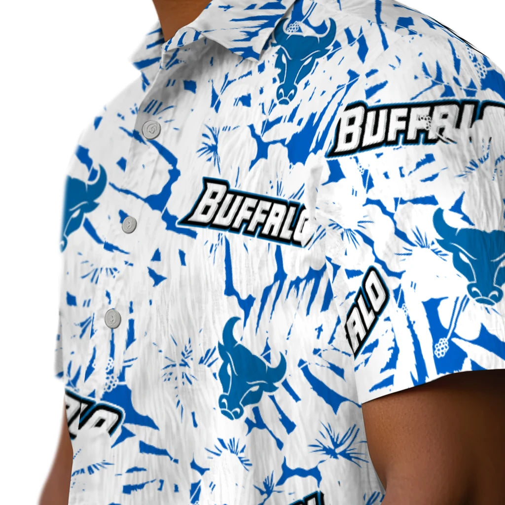 Buffalo Bulls Hawaiian Shirt - Hibiscus Overlay | Hula Hawaiian Shirts