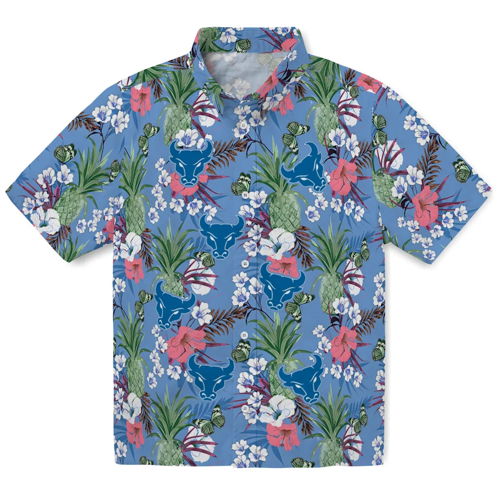 Buffalo Bulls Hawaiian Shirt - Pineapple Bouquet | Hula Hawaiian Shirts