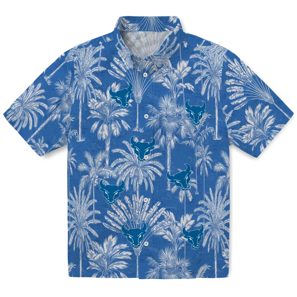 Buffalo Bulls Hawaiian Shirt - Vintage Palm Tree | Hula Hawaiian Shirts
