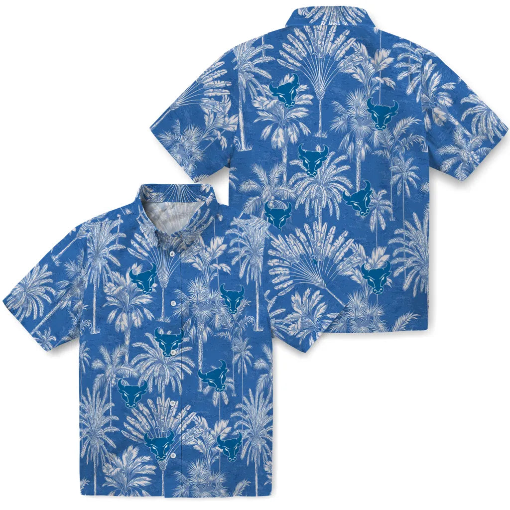 Buffalo Bulls Hawaiian Shirt - Vintage Palm Tree | Hula Hawaiian Shirts