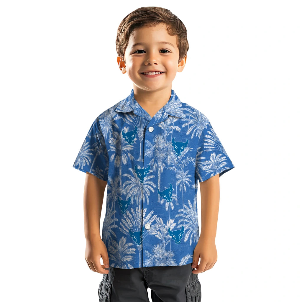 Buffalo Bulls Hawaiian Shirt - Vintage Palm Tree | Hula Hawaiian Shirts