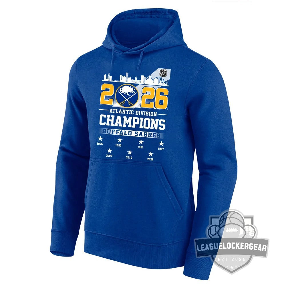 Buffalo Sabres 2026 Atlantic Division Champions T-Shirt - LeagueLockerGear
