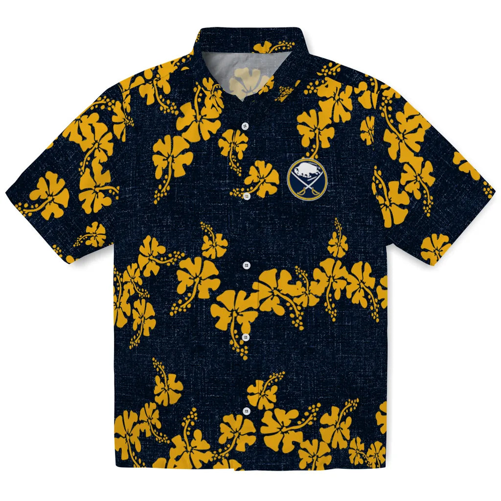 Buffalo Sabres Hawaiian Shirt - 50th State Flower | Hula Hawaiian Shirts