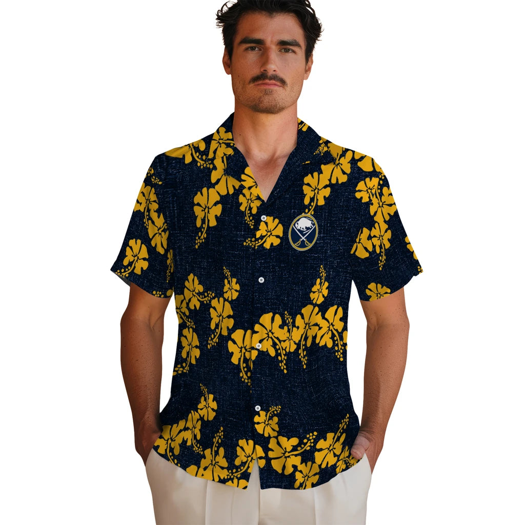 Buffalo Sabres Hawaiian Shirt - 50th State Flower | Hula Hawaiian Shirts