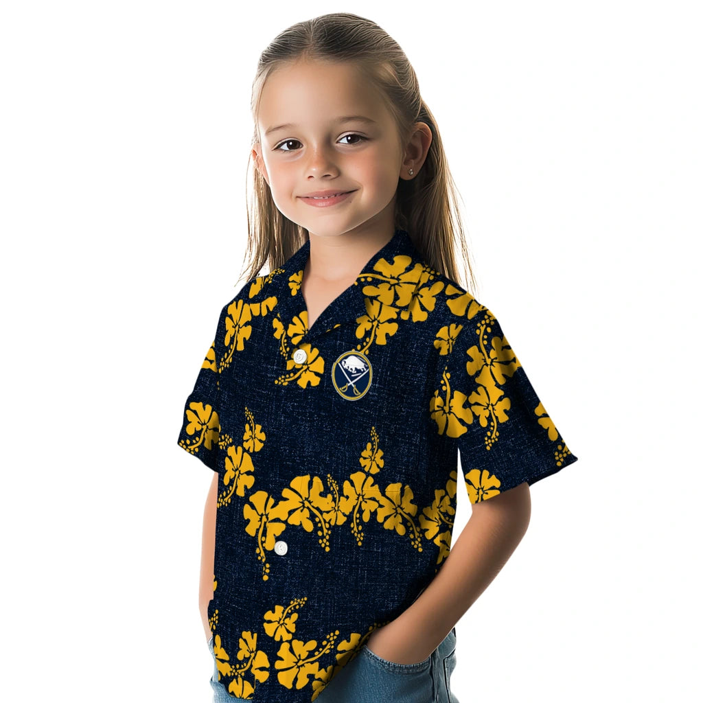 Buffalo Sabres Hawaiian Shirt - 50th State Flower | Hula Hawaiian Shirts