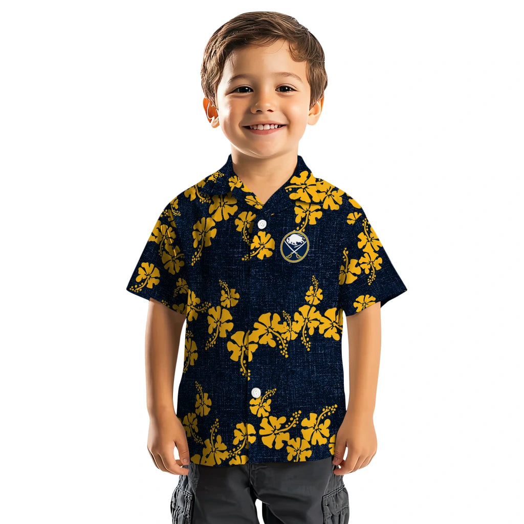 Buffalo Sabres Hawaiian Shirt - 50th State Flower | Hula Hawaiian Shirts