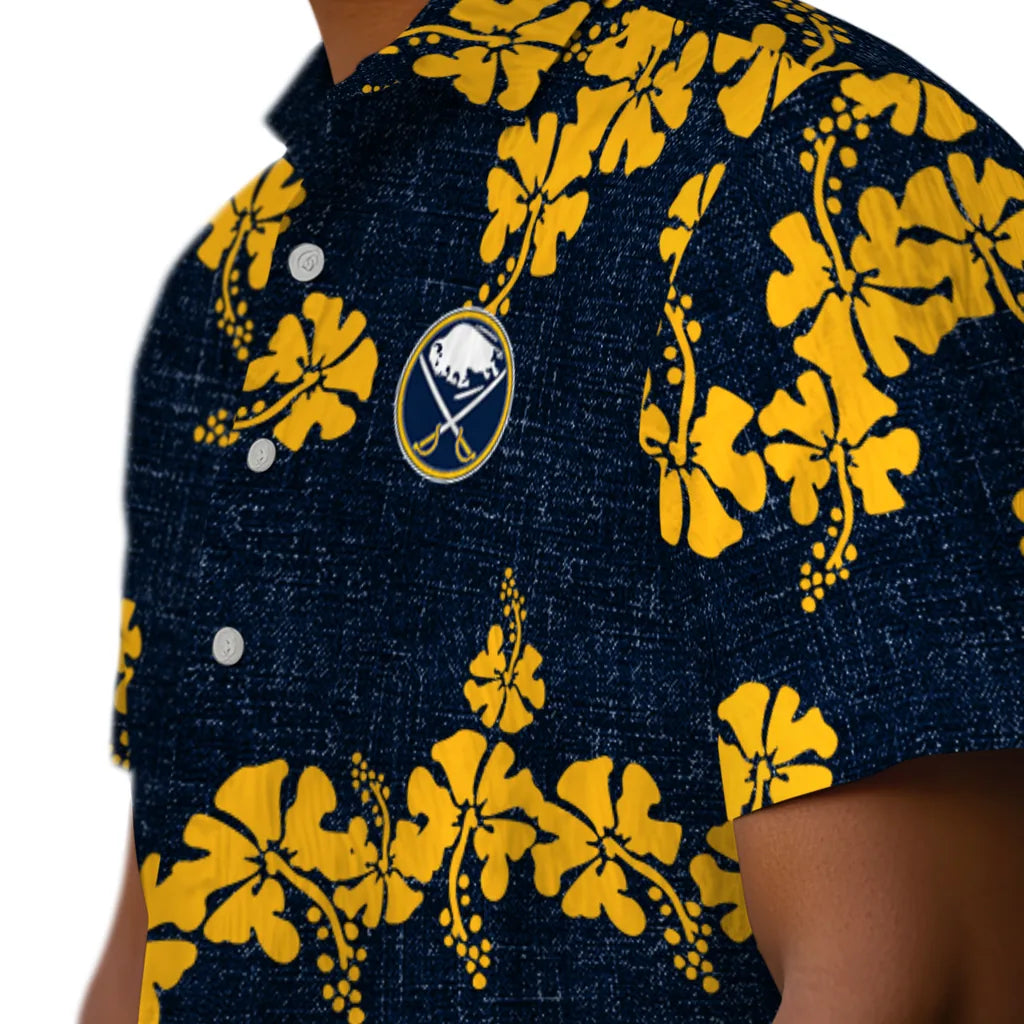 Buffalo Sabres Hawaiian Shirt - 50th State Flower | Hula Hawaiian Shirts