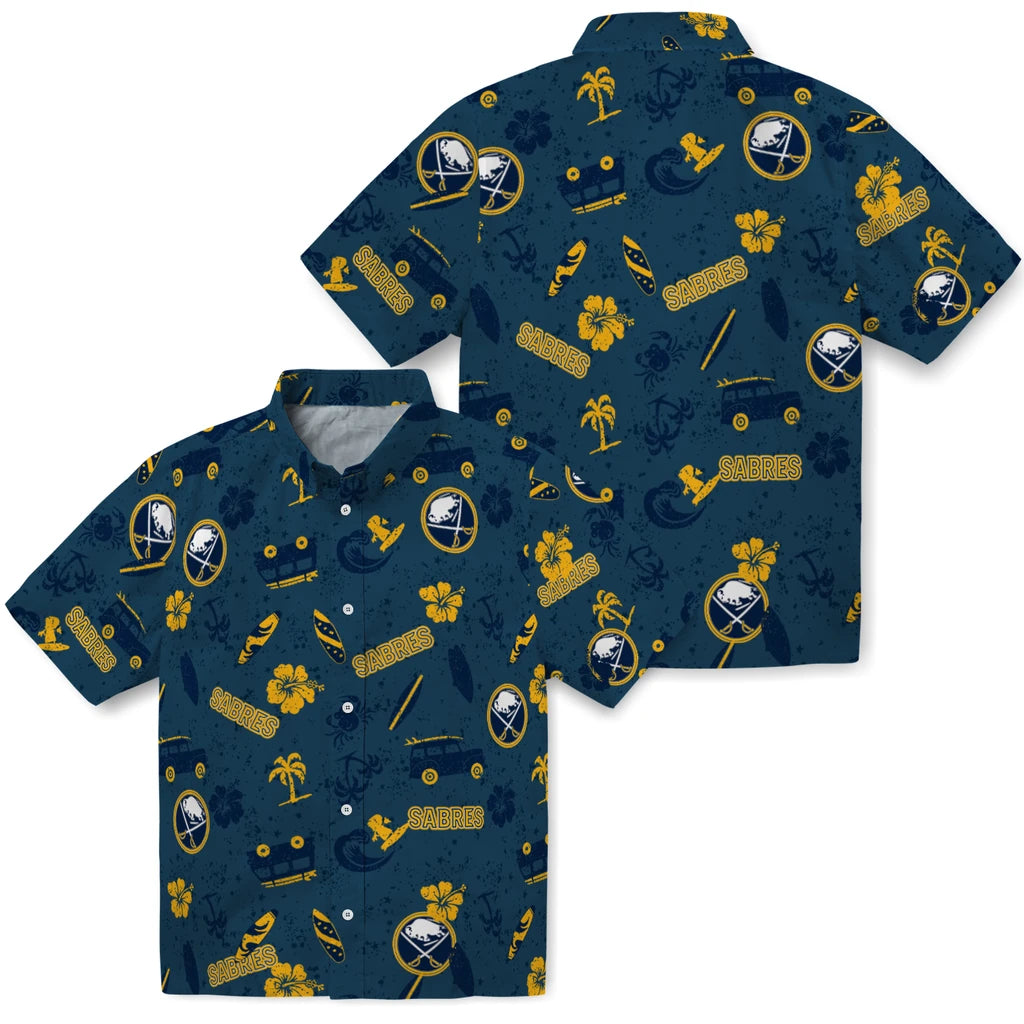 Buffalo Sabres Hawaiian Shirt - Beach Vibe | Hula Hawaiian Shirts