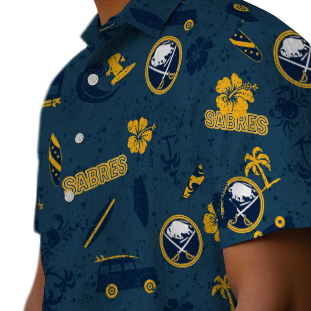 Buffalo Sabres Hawaiian Shirt - Beach Vibe | Hula Hawaiian Shirts