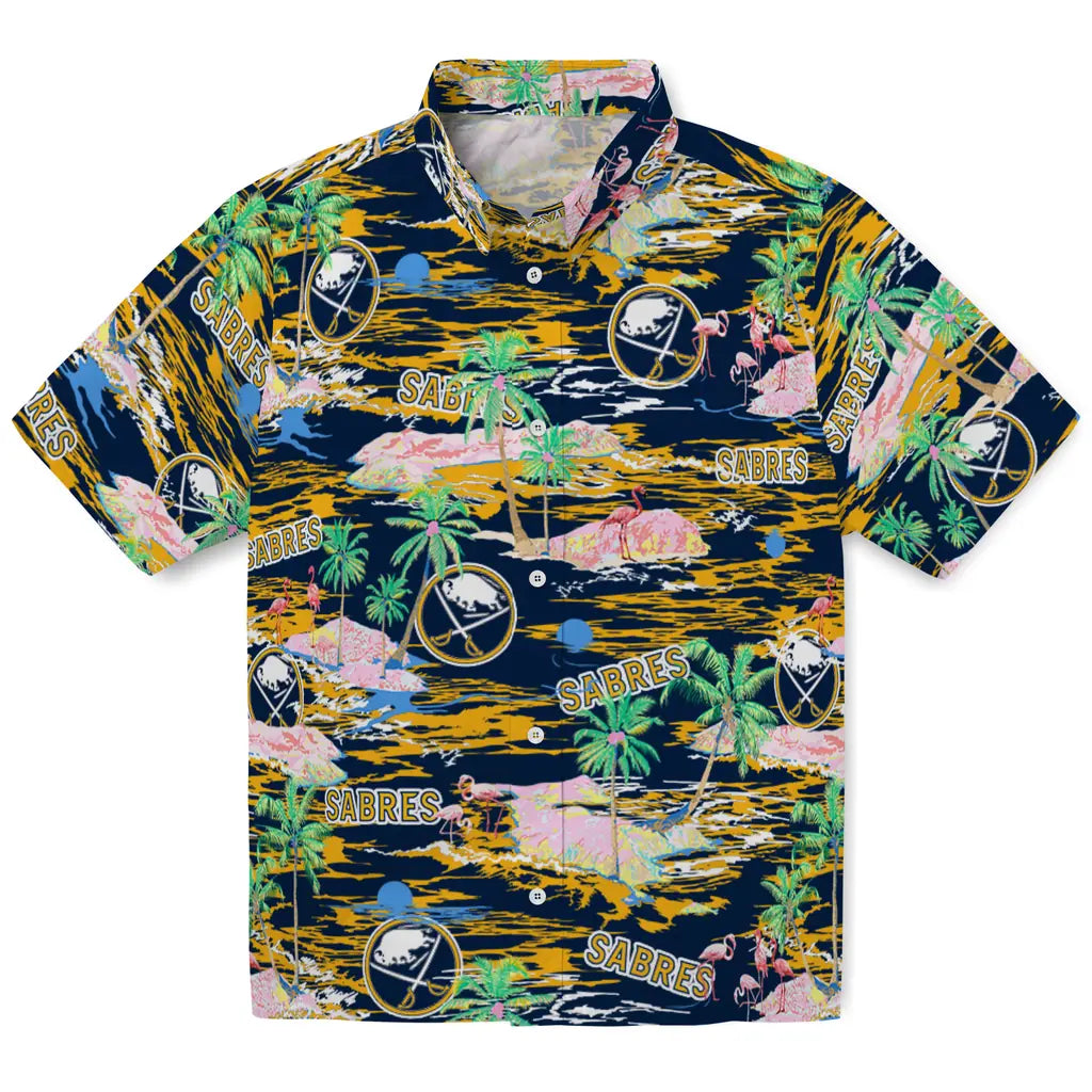Buffalo Sabres Hawaiian Shirt - Hawaii Island | Hula Hawaiian Shirts