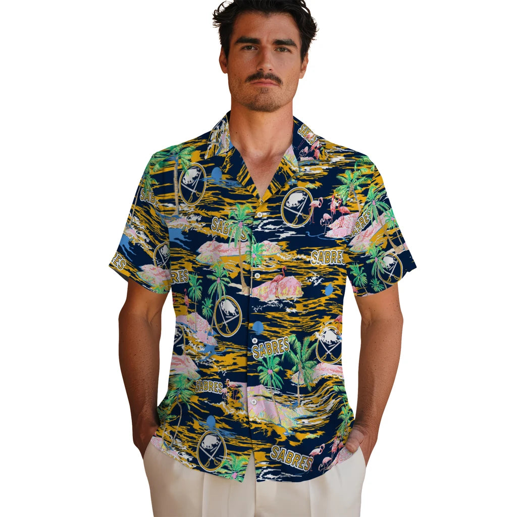 Buffalo Sabres Hawaiian Shirt - Hawaii Island | Hula Hawaiian Shirts