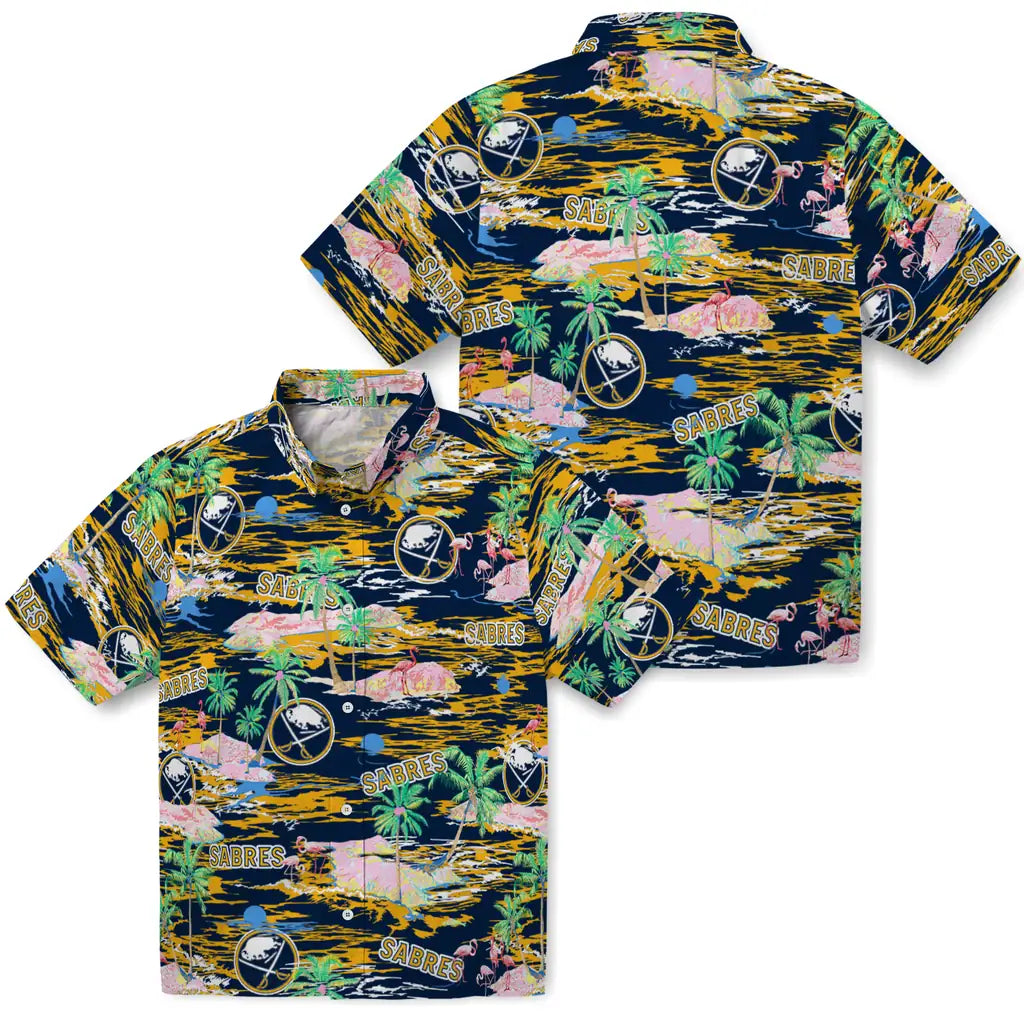 Buffalo Sabres Hawaiian Shirt - Hawaii Island | Hula Hawaiian Shirts