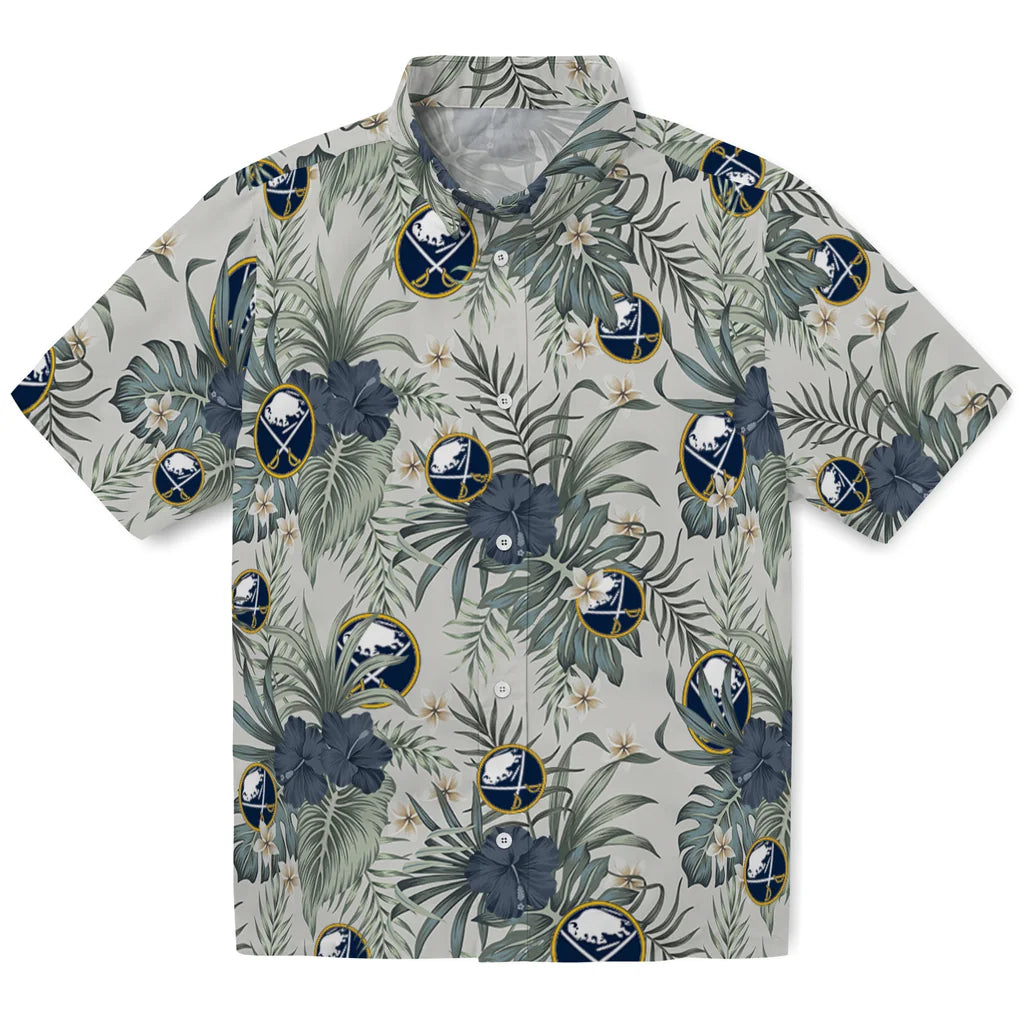Buffalo Sabres Hawaiian Shirt - Hibiscus Designs | Hula Hawaiian Shirts