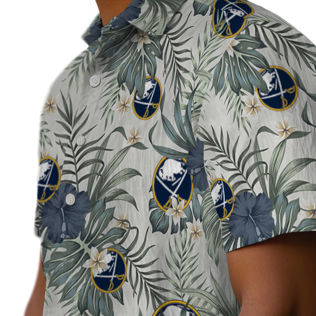 Buffalo Sabres Hawaiian Shirt - Hibiscus Designs | Hula Hawaiian Shirts