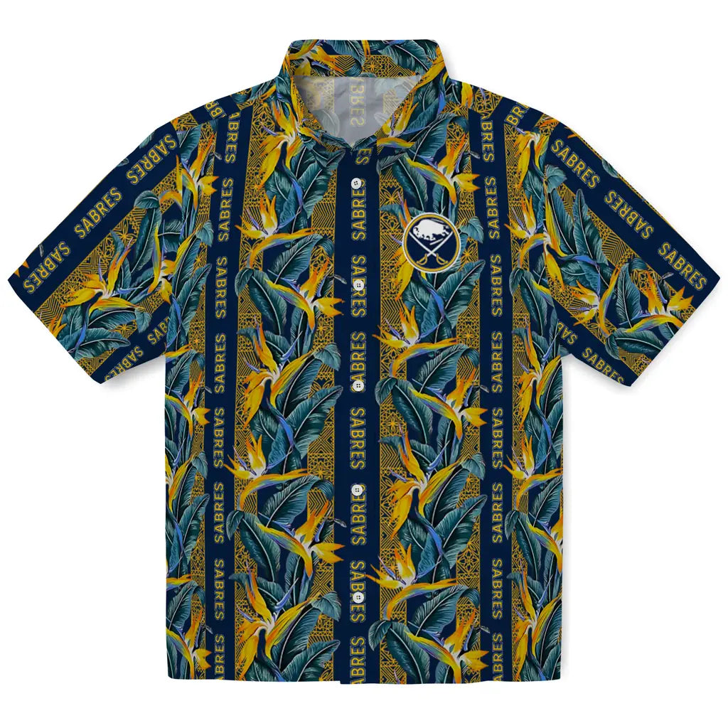 Buffalo Sabres Hawaiian Shirt - Paradise Vines | Hula Hawaiian Shirts