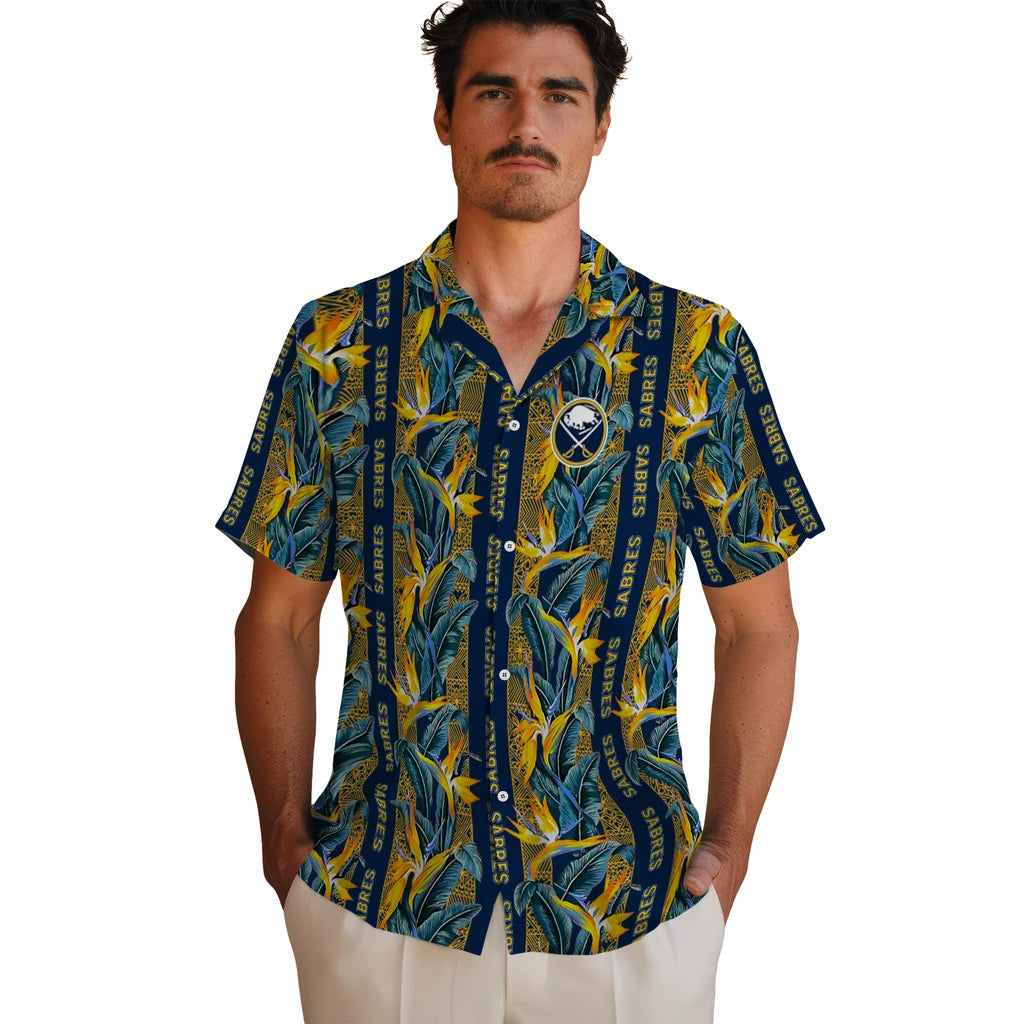 Buffalo Sabres Hawaiian Shirt - Paradise Vines | Hula Hawaiian Shirts