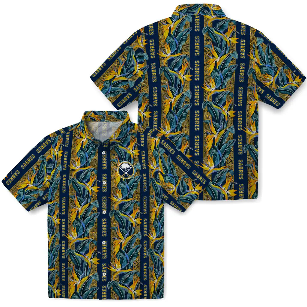 Buffalo Sabres Hawaiian Shirt - Paradise Vines | Hula Hawaiian Shirts