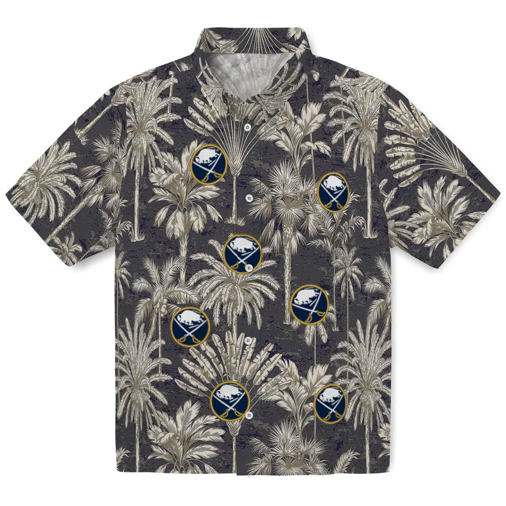 Buffalo Sabres Hawaiian Shirt - Vintage Palm Tree | Hula Hawaiian Shirts