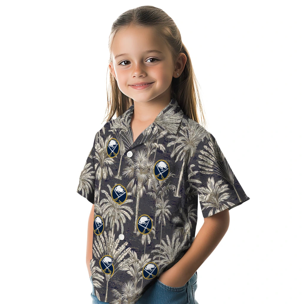 Buffalo Sabres Hawaiian Shirt - Vintage Palm Tree | Hula Hawaiian Shirts