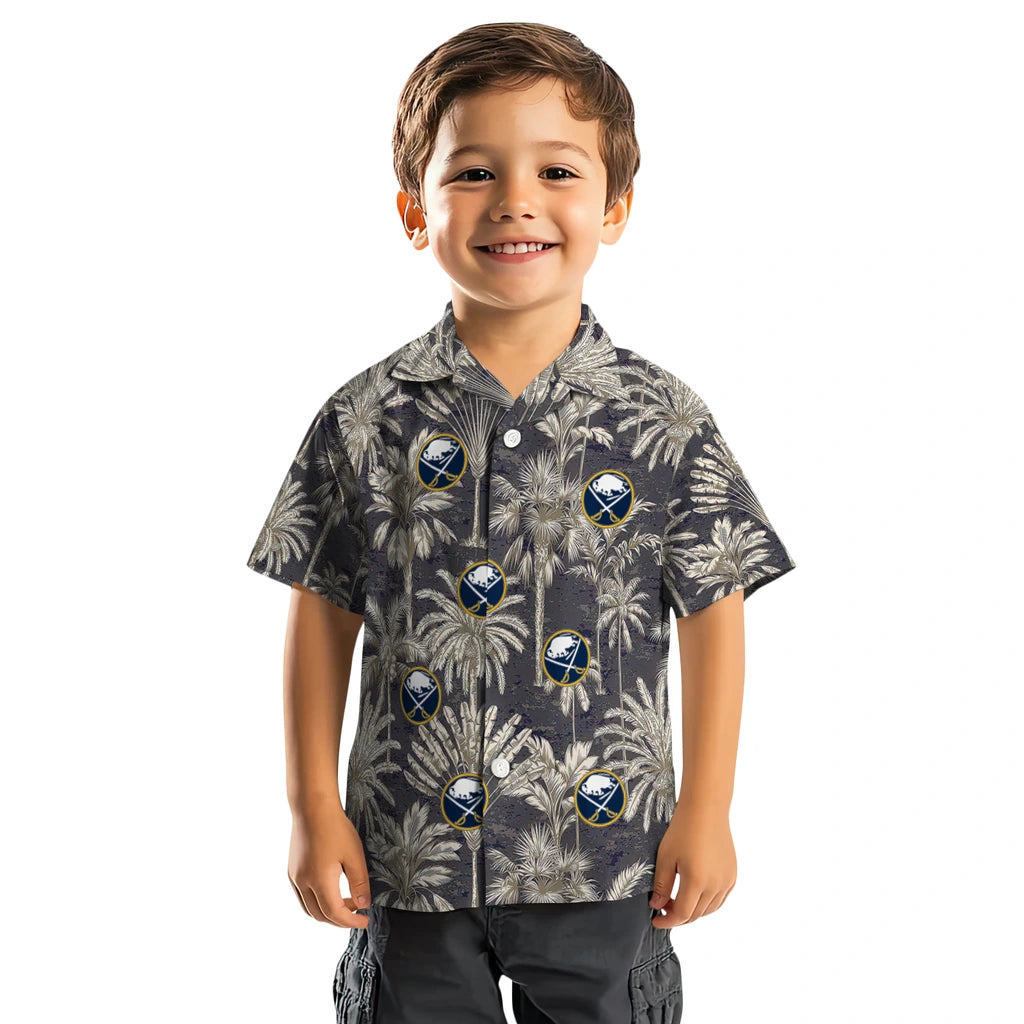 Buffalo Sabres Hawaiian Shirt - Vintage Palm Tree | Hula Hawaiian Shirts