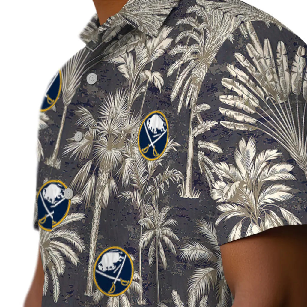 Buffalo Sabres Hawaiian Shirt - Vintage Palm Tree | Hula Hawaiian Shirts