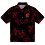 Calgary Flames Hawaiian Shirt - Bamboo Branches | Hula Hawaiian Shirts