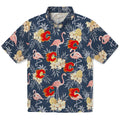 Calgary Flames Hawaiian Shirt - Flamingo Hibiscus | Hula Hawaiian Shirts