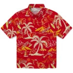 Calgary Flames Hawaiian Shirt - Palm Tree Island | Hula Hawaiian Shirts