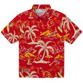 Calgary Flames Hawaiian Shirt - Palm Tree Island | Hula Hawaiian Shirts