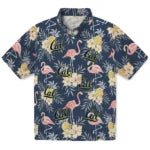 California Golden Bears Hawaiian Shirt - Flamingo Hibiscus | Hula Hawaiian Shirts