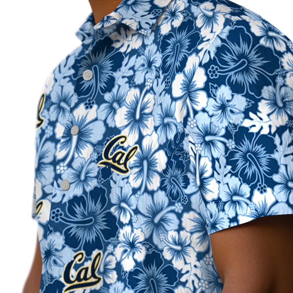 California Golden Bears Hawaiian Shirt - Hibiscus Blooms | Hula Hawaiian Shirts