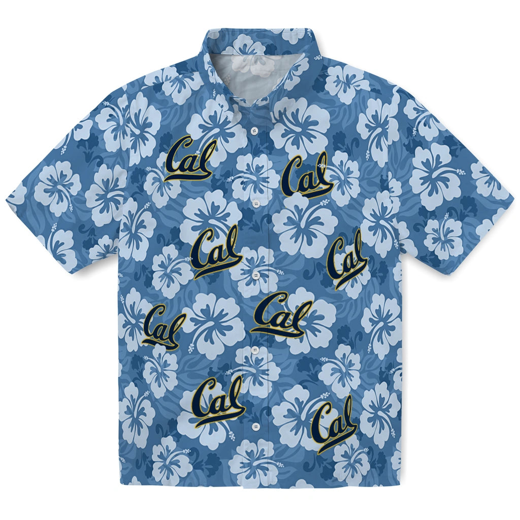 California Golden Bears Hawaiian Shirt - Hibiscus Cluster | Hula Hawaiian Shirts