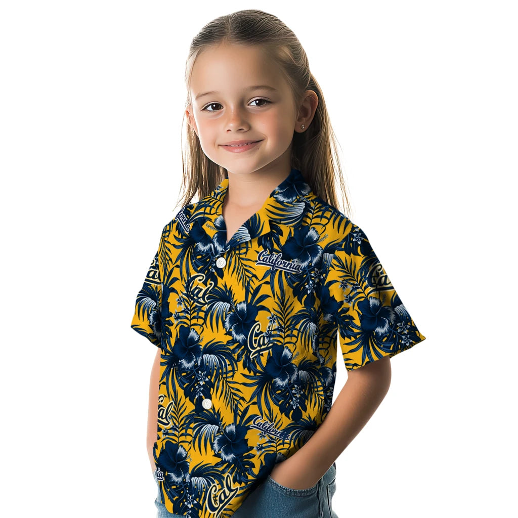 California Golden Bears Hawaiian Shirt - Hibiscus Exotic | Hula Hawaiian Shirts