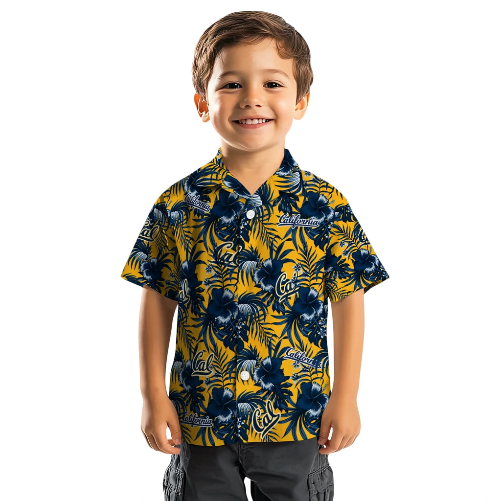 California Golden Bears Hawaiian Shirt - Hibiscus Exotic | Hula Hawaiian Shirts