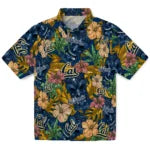 California Golden Bears Hawaiian Shirt - Hibiscus Tiki Jungle | Hula Hawaiian Shirts
