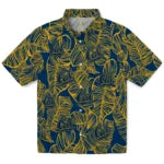 California Golden Bears Hawaiian Shirt - Leaf Outline | Hula Hawaiian Shirts