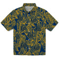 California Golden Bears Hawaiian Shirt - Leaf Outline | Hula Hawaiian Shirts