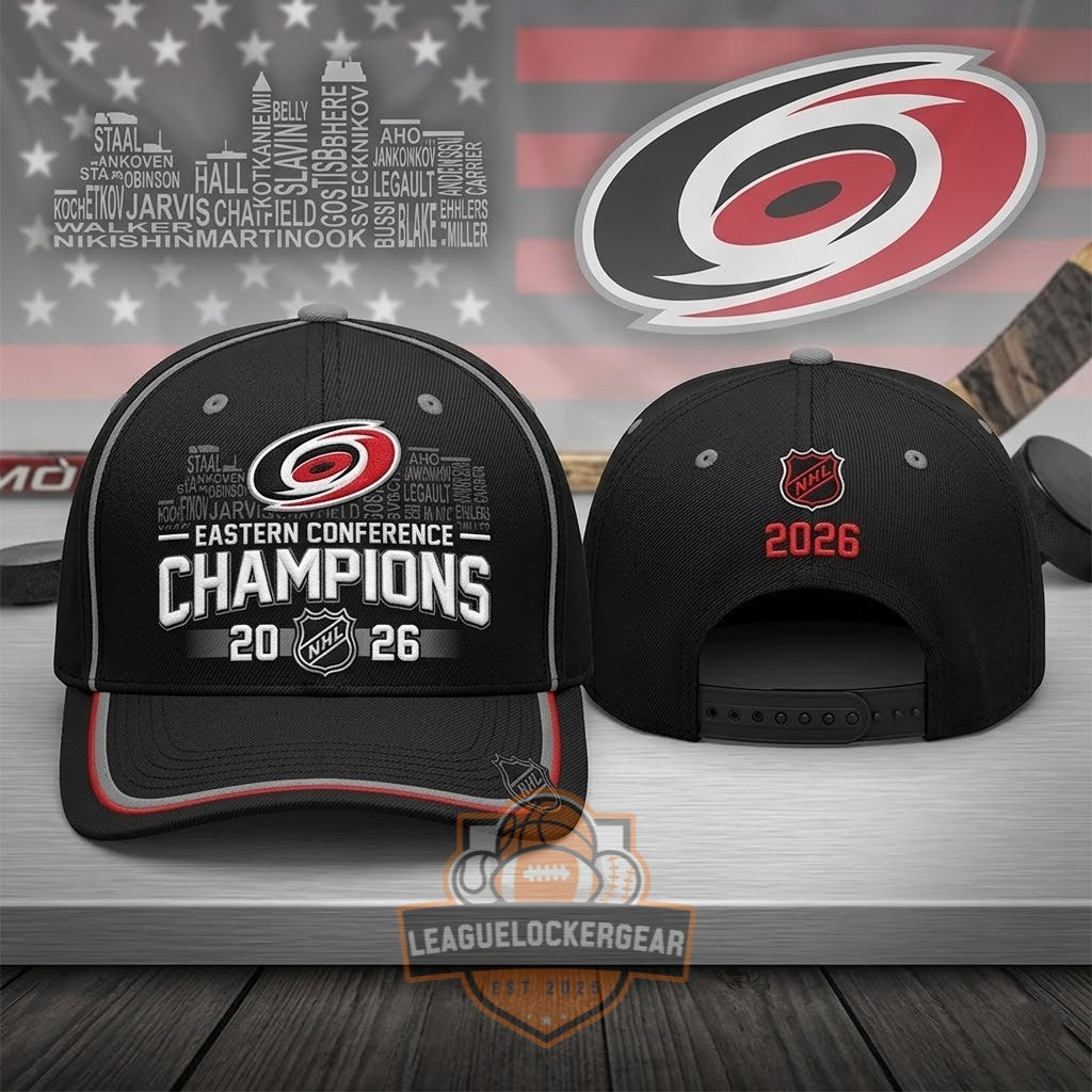 Carolina Hurricanes Eastern Conference Champions 2026 T-Shirt - LeagueLockerGear
