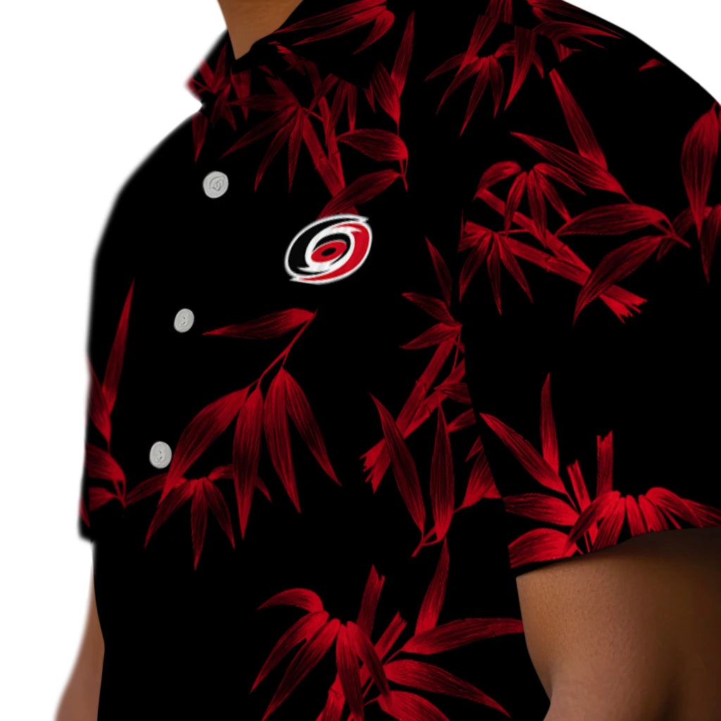 Carolina Hurricanes Hawaiian Shirt - Bamboo Branches | Hula Hawaiian Shirts