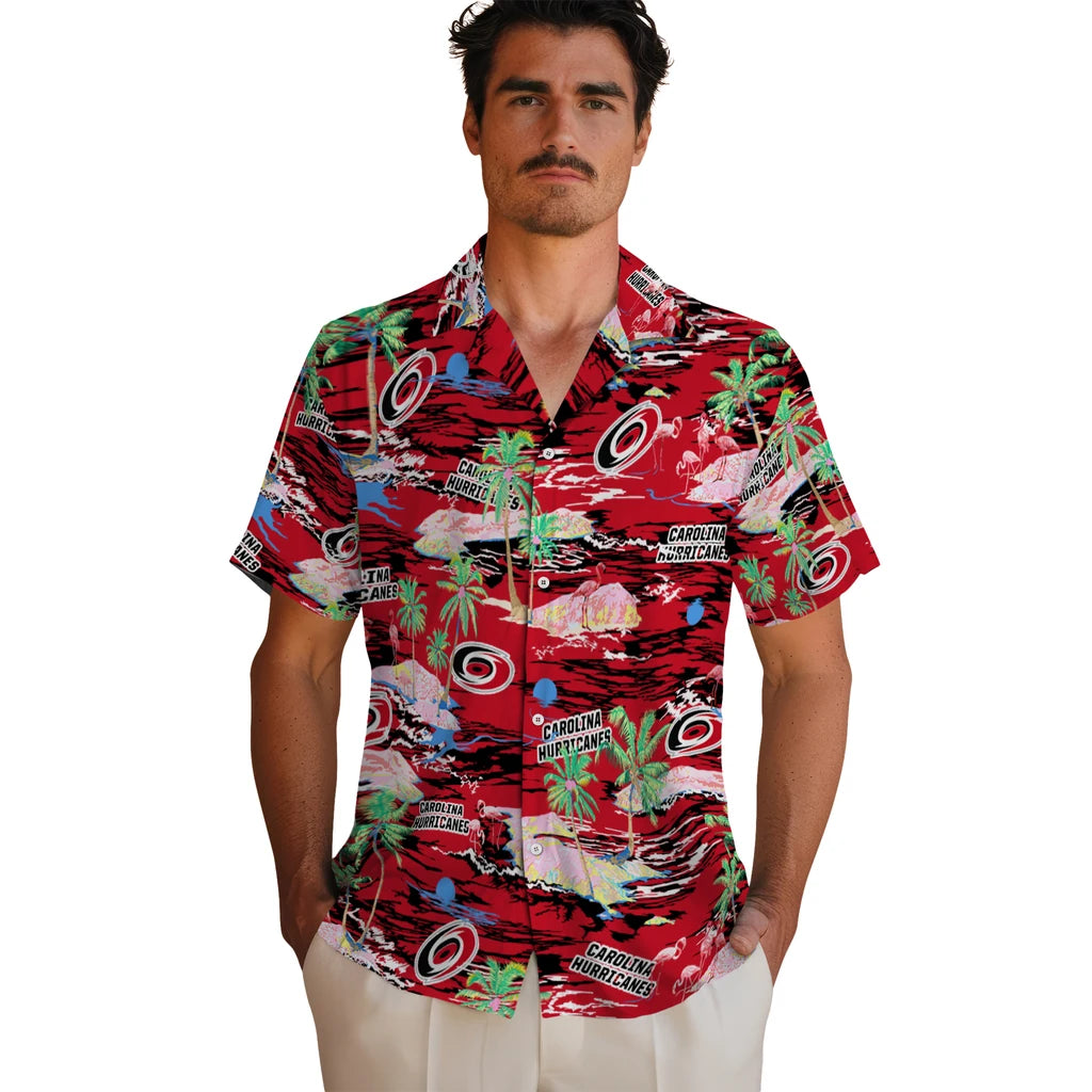 Carolina Hurricanes Hawaiian Shirt - Hawaii Island | Hula Hawaiian Shirts