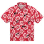 Carolina Hurricanes Hawaiian Shirt - Hibiscus Cluster | Hula Hawaiian Shirts