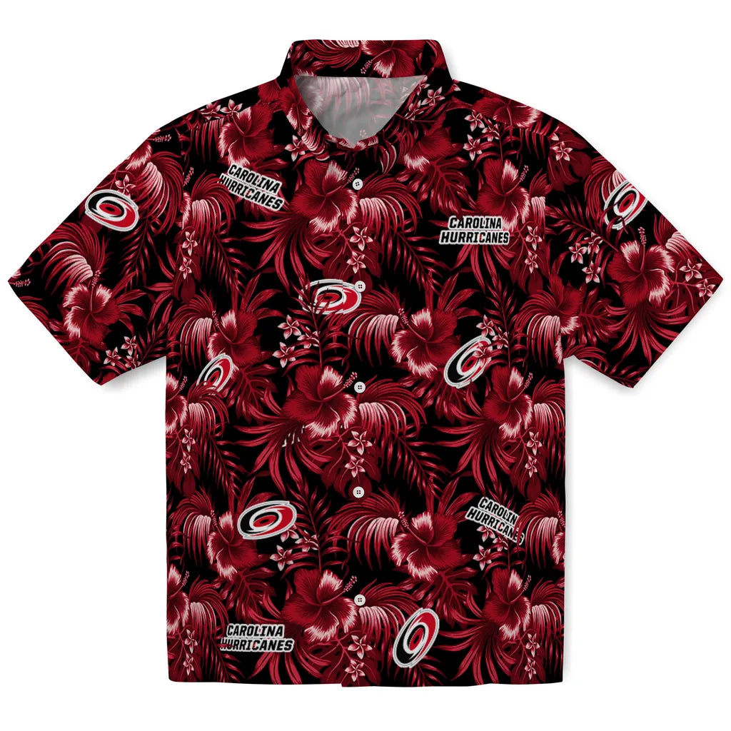Carolina Hurricanes Hawaiian Shirt - Hibiscus Exotic | Hula Hawaiian Shirts