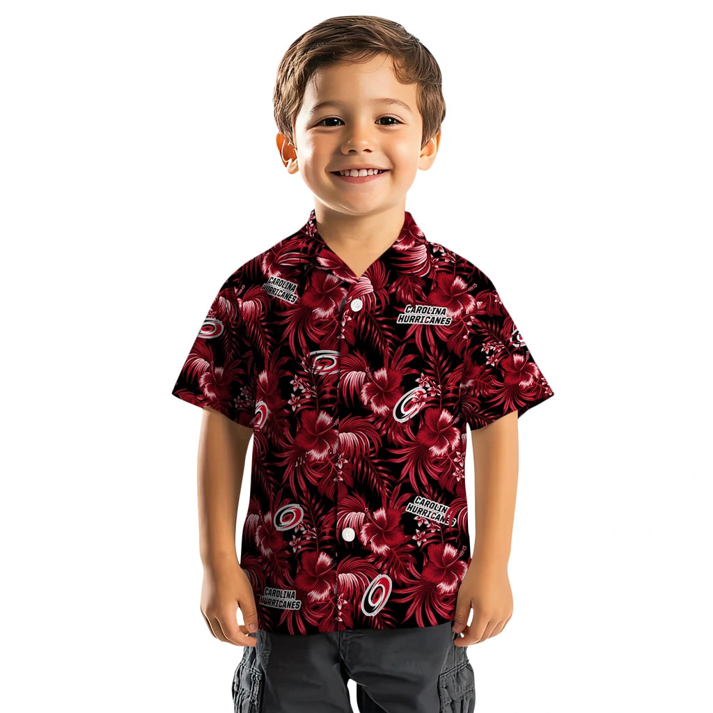 Carolina Hurricanes Hawaiian Shirt - Hibiscus Exotic | Hula Hawaiian Shirts