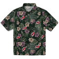 Carolina Hurricanes Hawaiian Shirt - Hibiscus Leaves Pattern | Hula Hawaiian Shirts