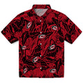 Carolina Hurricanes Hawaiian Shirt - Monstera Layer | Hula Hawaiian Shirts